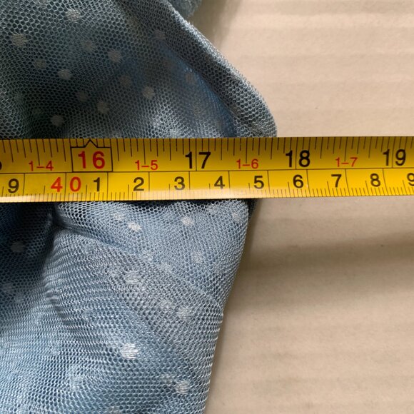 One-Shoulder Blue Ruffle Dress - Picture 13 of 15